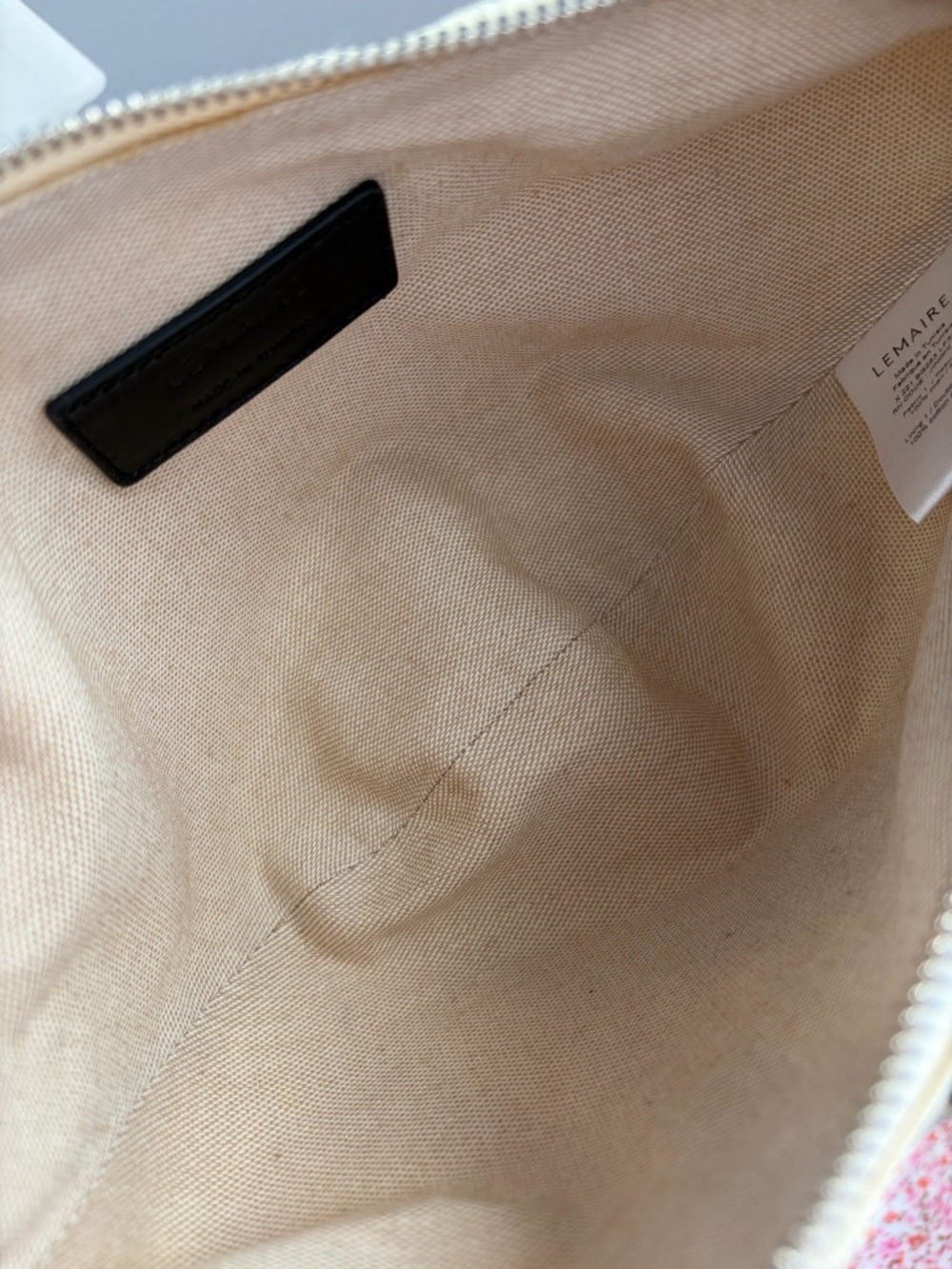 Lemaire Small Croissant Bag in Almond Milk - Picture 8 of 12